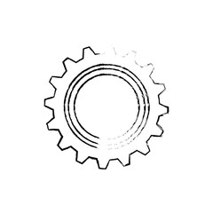 Gear machinery piece icon vector illustration graphic design