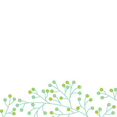 植物の背景イラスト