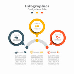 Infographic design template with place for your data. Vector.