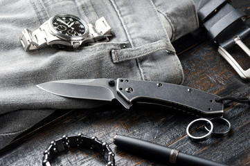 stainless steel pocketknife