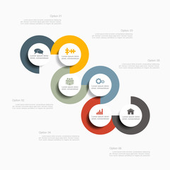 Infographic design template with place for your data. Vector.