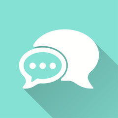 Communication bubble - vector icon.
