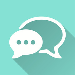 Communication bubble - vector icon.
