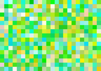 モザイク　四角　緑