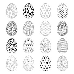 Coloring Easter Eggs Set