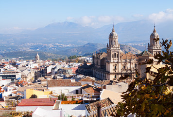View of Jaen with Cathedral