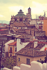 Fototapeta premium View of Granada with Cathedral