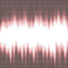 Vector illustration with four halftone patterns. bstract vector background.