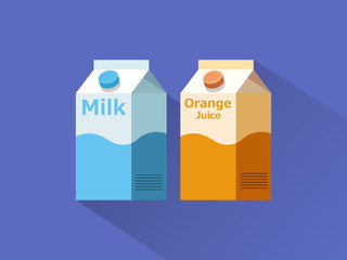 Milk and Juice Box Icon