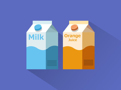 Milk And Juice Box Icon