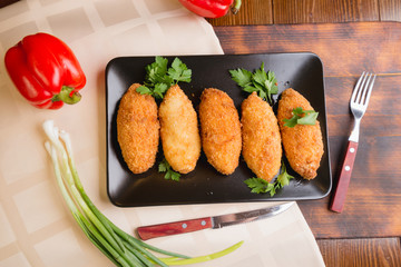 chicken Kiev, meatballs - 141458974