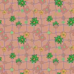 Abstract  spring floral seamless pattern
