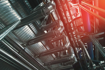 Industrial zone, Steel pipelines and equipment