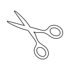 Scissors cloth isolated icon vector illustration graphic design