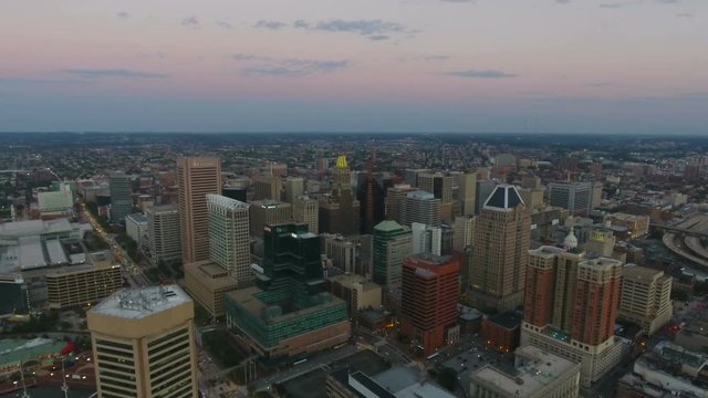 Aerial Maryland Baltimore September 2016 4K