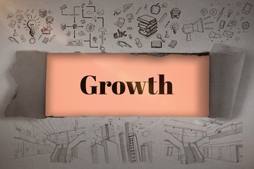 Composite image of composite image of business icons 3d