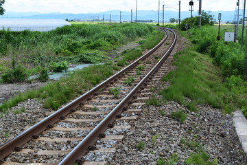 羽越本線の線路
