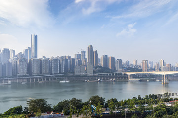 Fototapeta na wymiar modern panoramic skyline of chongqing，china