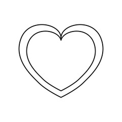 Heart and love icon vector illustration graphic design