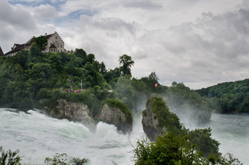 The Rhine Falls is the largest plain waterfall in Europe