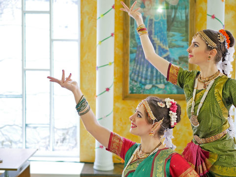 Two girls in Indian