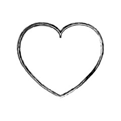 Heart and love icon vector illustration graphic design