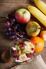 Photography of a fruit salad and fruits