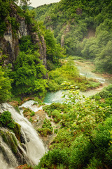 Fototapeta na wymiar Plitvice lakes park in Croatia