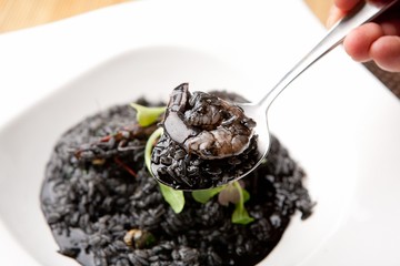squidink risotto 오징어먹물리조또