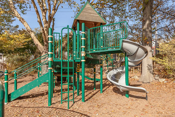 Fototapeta na wymiar elaborate slide at playground