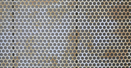 Rusty metal grille