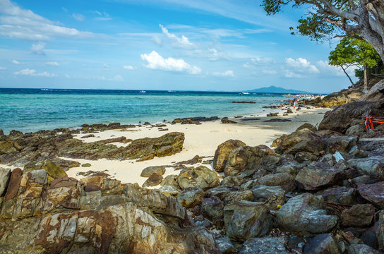 Beach of the Andaman sea in Phuket, Thailand