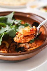 seafood tomato risotto