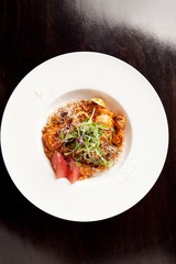 seafood tomato risotto