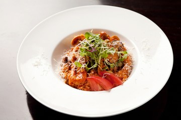 seafood tomato risotto