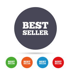 Best seller sign icon. Best seller award symbol.
