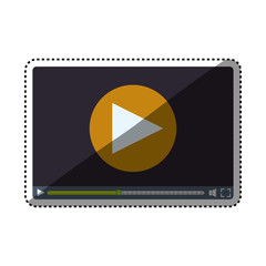 Video medial player icon vector illustration graphic design