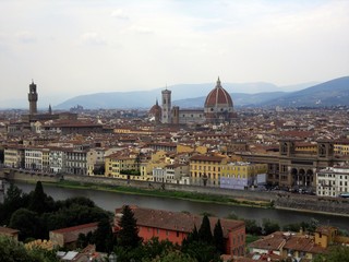 Panoramica di Firenze da Piazza Michelangelo.