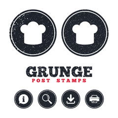 Chief hat sign icon. Cooking symbol.
