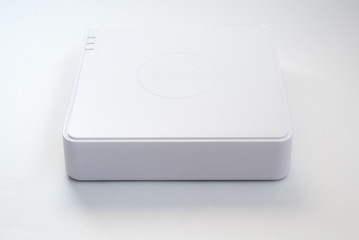 Generic Internet networking device router isolated over the white background