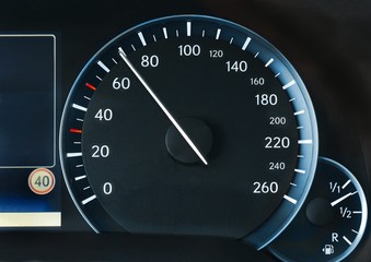 Speedometer of a car