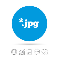 File JPG sign icon. Download image file.