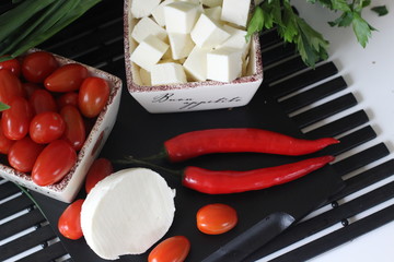 fresh vegetables and herbs, oregano, sage, chive, parsley, dill, onion, cucumber, green vegetables,...