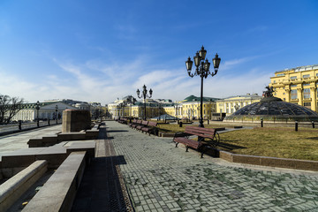 View of Manezhnaya Square.
