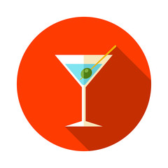 Martini. Cocktail icon. Summer. Vacation
