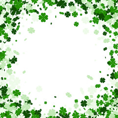 St. Patrick's day square background.