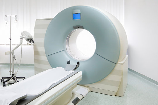 CT scanner in hospital laboratory