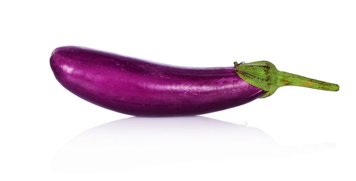 Eggplant isolated on a white background