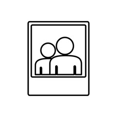 people photography icon image, vector illustration design