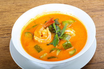 Curry with prawn